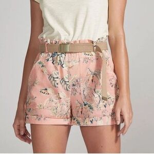 Sanctuary The Island Floral Shorts in Beach Babe Cuffed Linen Cotton Medium